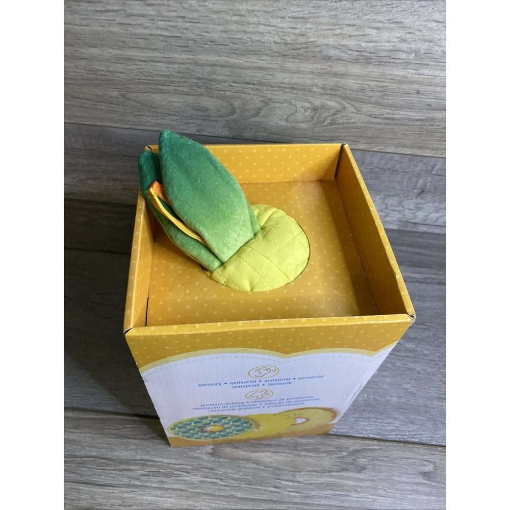 Melissa & Doug Multi-Sensory Pineapple Soft Stacker Infant Toy - Adorable/ New!